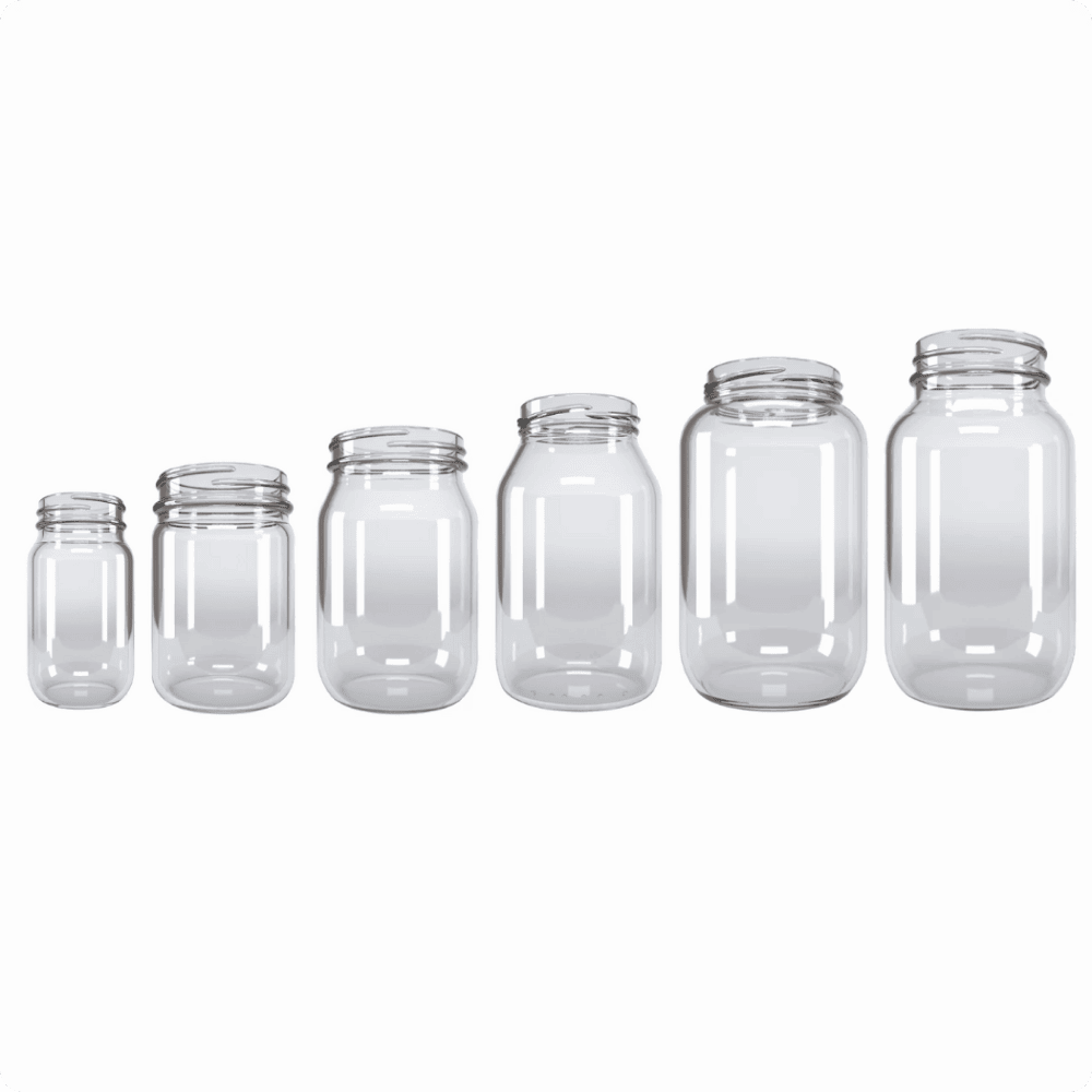 Tarros Conserva con Tapa Rosca y Tapa Twist Off